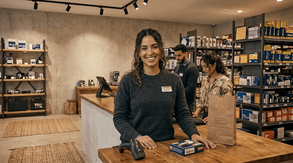 POS at the parts counter