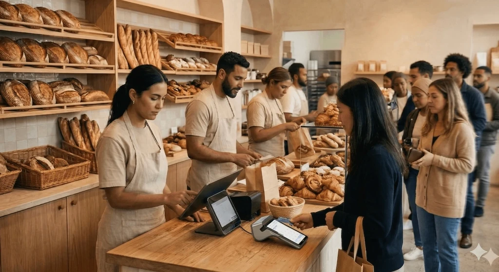 Screenshot: checkout at the rush
