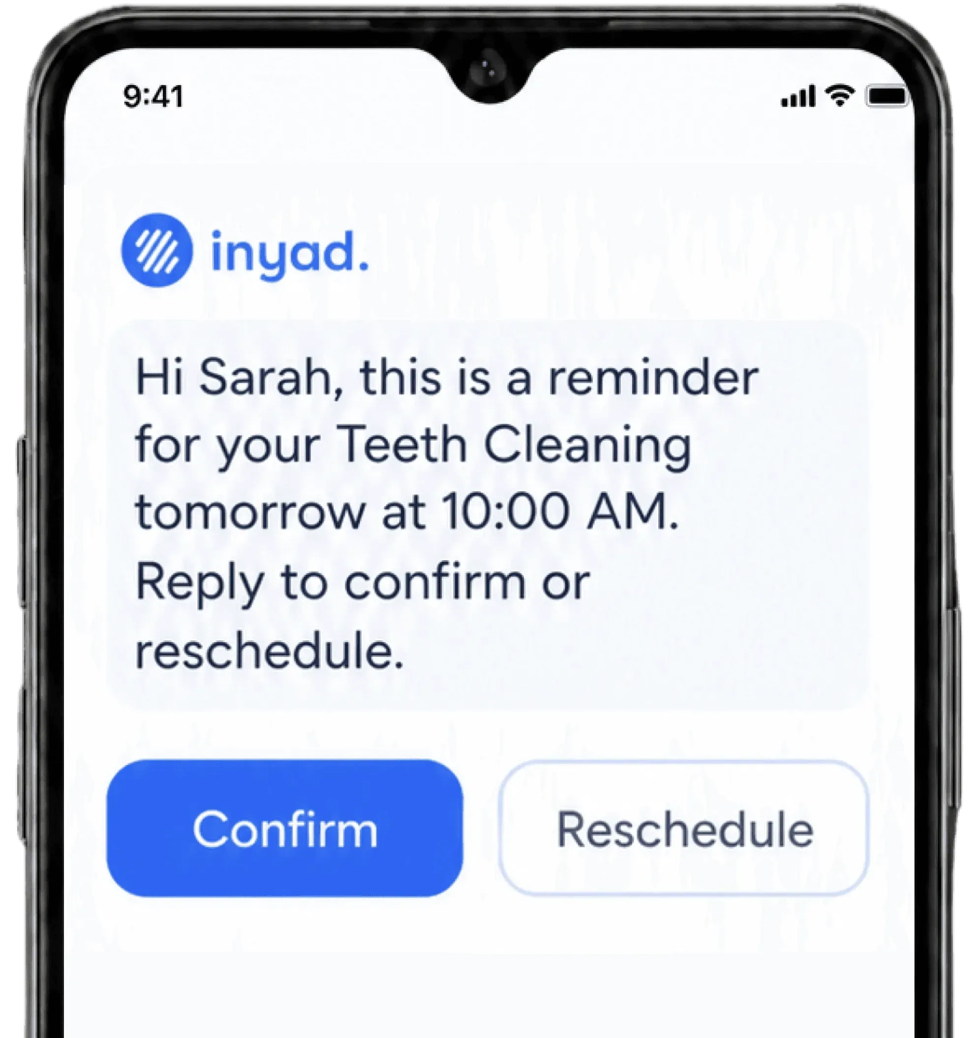 Screenshot: Reminders & no-shows