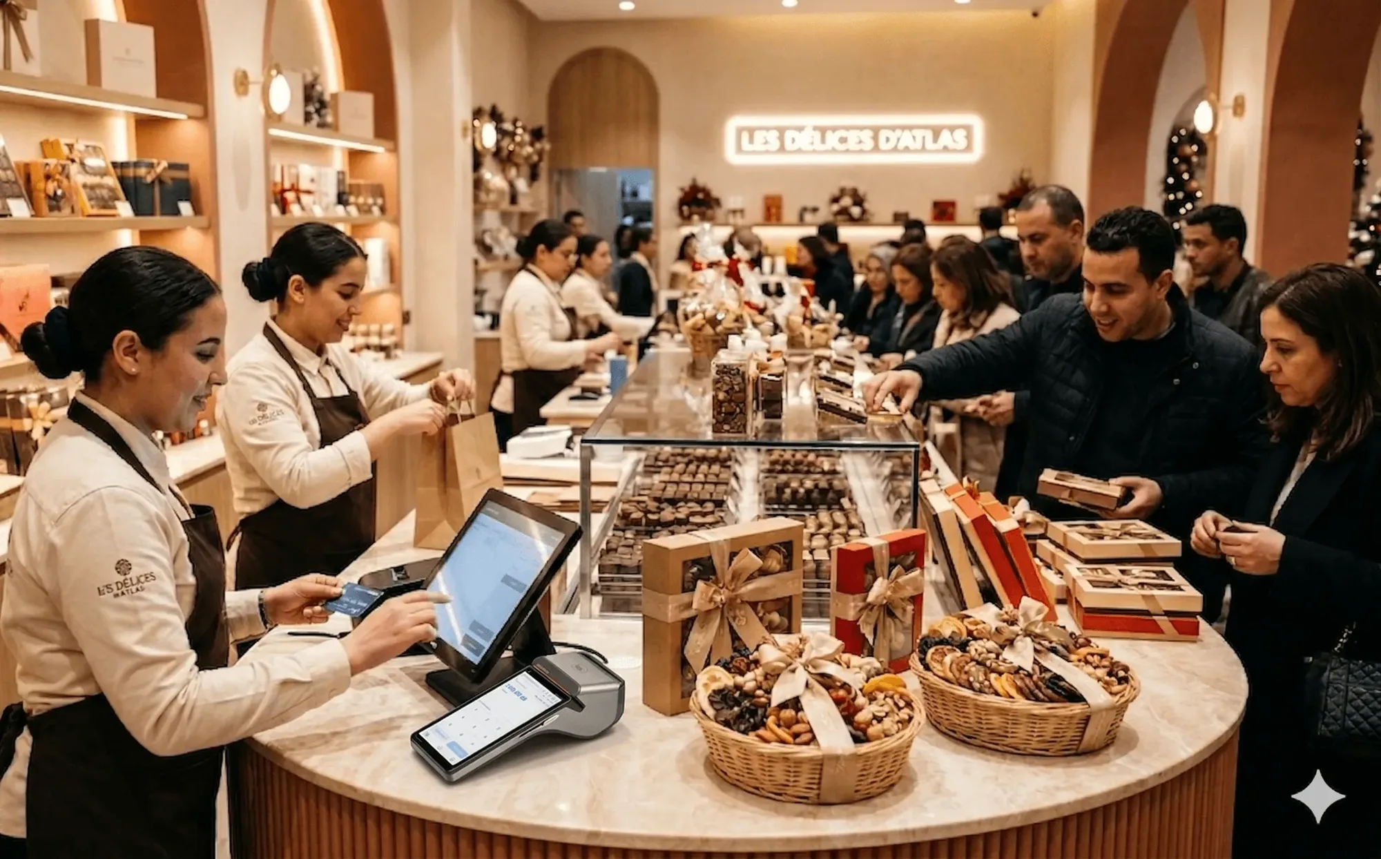 Boutique during the holiday rush