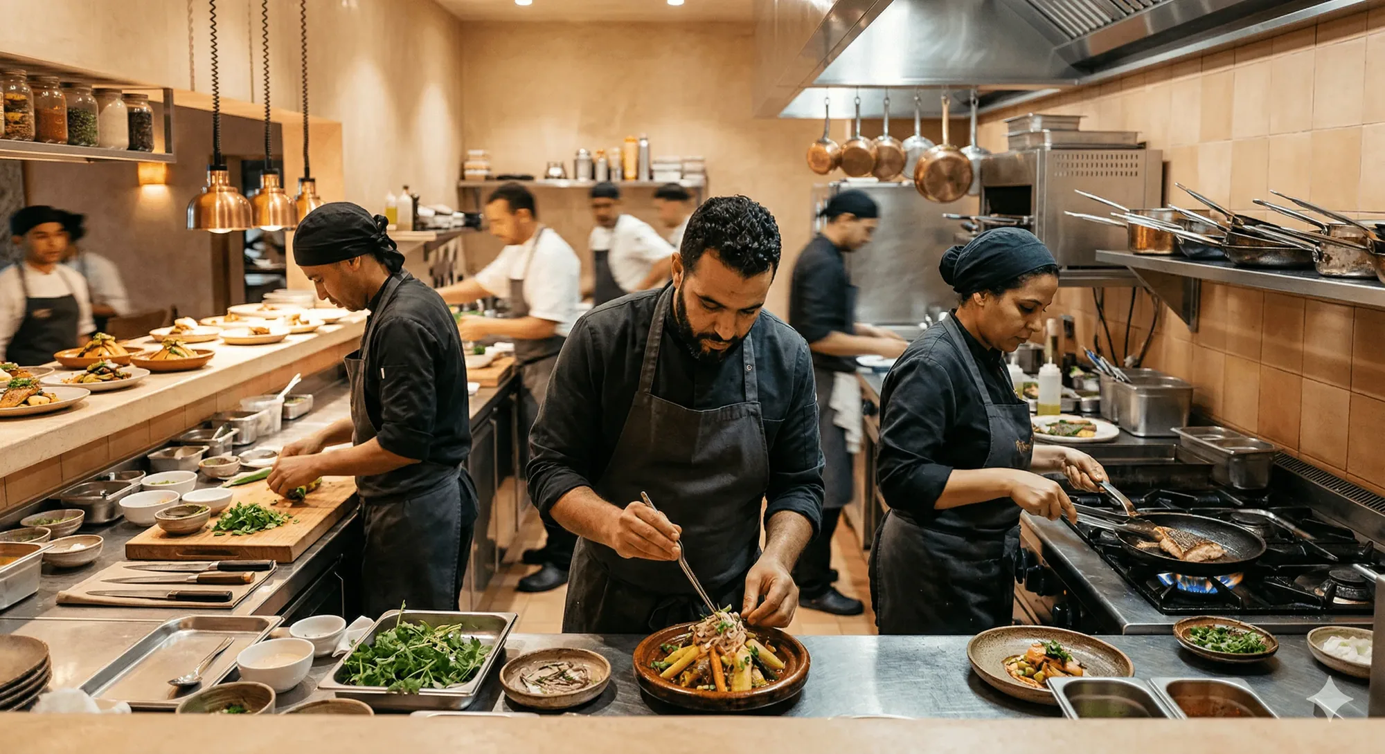 The kitchen during the rush
