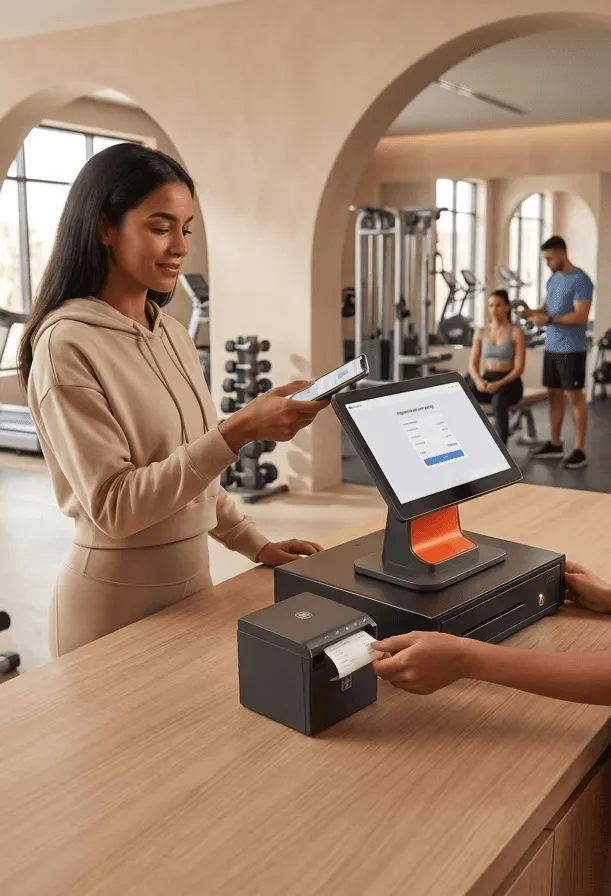 Member check-in at the door