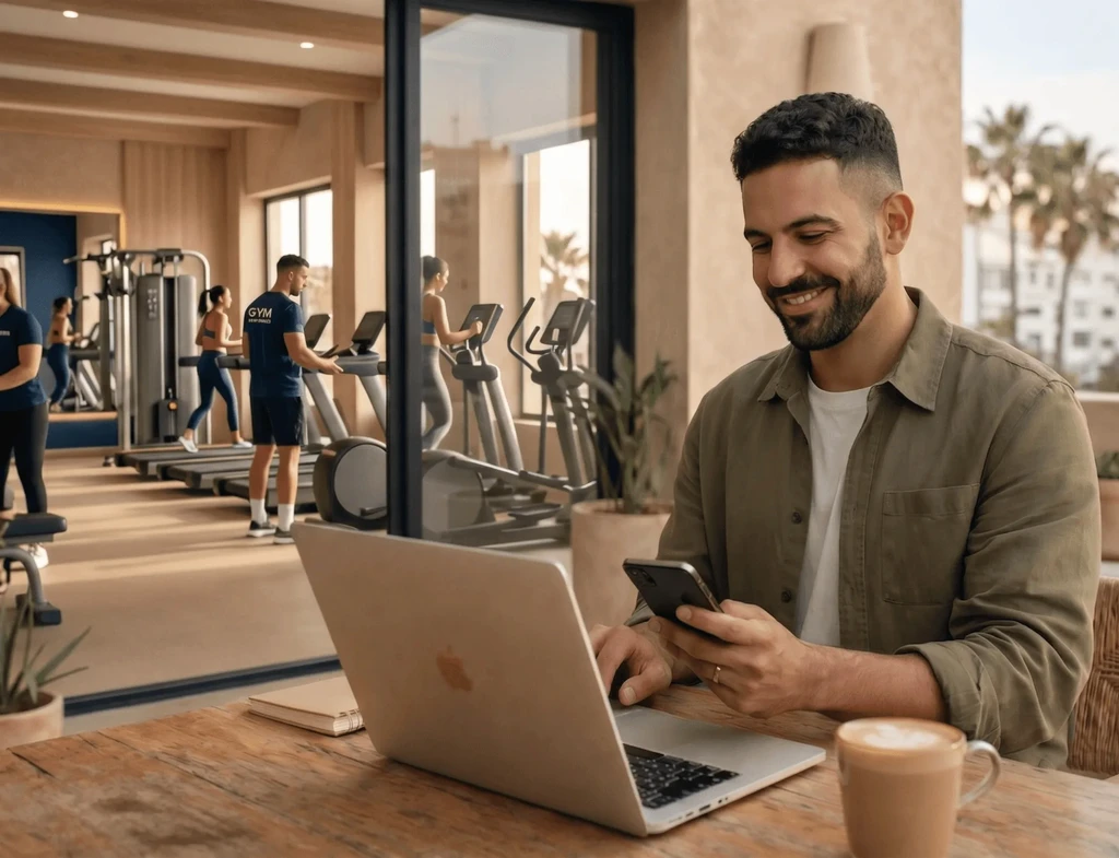 Screenshot: the gym dashboard
