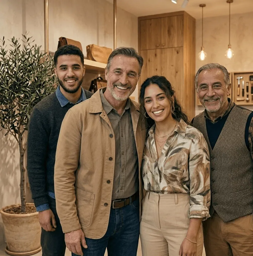 Owner with their team