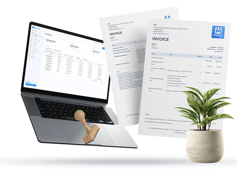 Screenshot: E-invoicing software